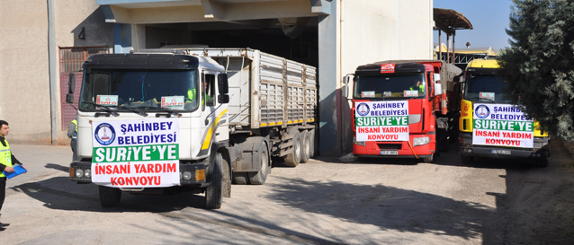 �ahinbey Belediyesi�nden Suriye�ye Un ve Ekmek Yard�m� Yap�l�yor