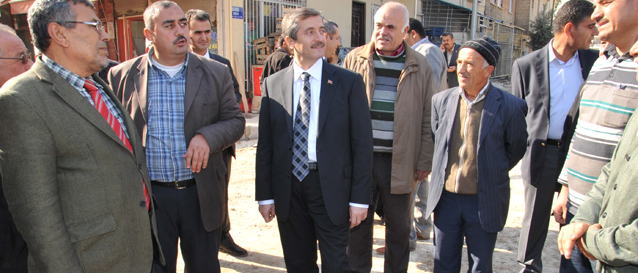 Fidanl�k Mahallesinden Ba�kan Tahmazo�lu�na Hizmet Te�ekk�r�