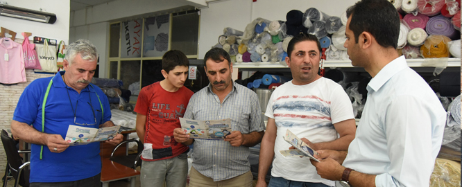 ahinbey Belediyesi Tekstilkent Esnafn Bilgilendirdi