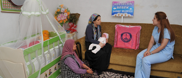 �ahinbey Belediyesi Do�an �ahinbey�li Her Bebe�e Ho�geldine Gidiyor