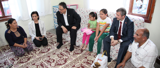 Milletvekili Mazcolu ve Bakan Tahmazolu Aile Ziyaretlerinde