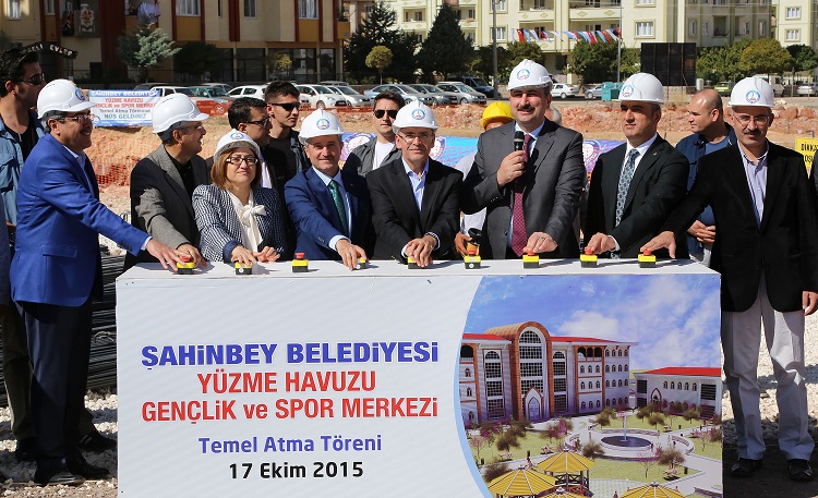 ahinbey Belediyesi Yzme Havuzu Genlik Ve Spor Tesisinin Temeli Atld