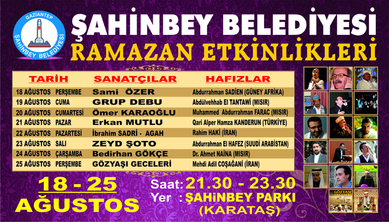 ahinbeyde Ramazan Etkinlikleri Byleyecek
