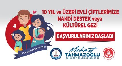 Belediyemizin Evli iftlere Nakdi Destek Ve Kltrel Gezi Bavurular