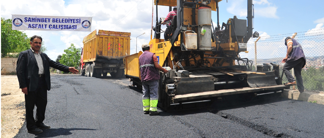 �ahinbey Belediyesi 4 Y�lda 2 Milyon 980 Bin Metrekare Asfalt �al��mas� Yapt�