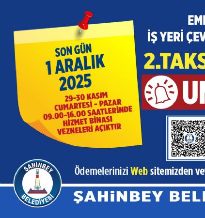 Belediyemizden Hat�rlatma Son G�n 1 Aral�k