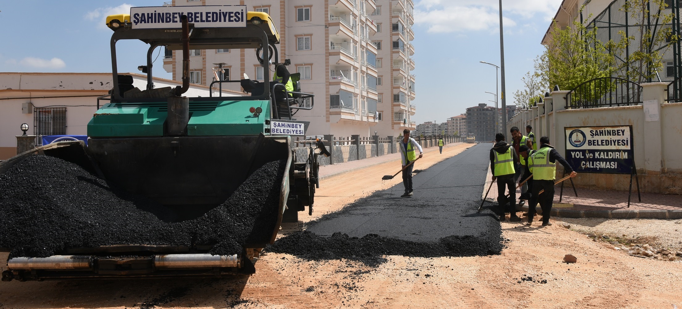 �ahinbey Belediyesi Asfalt �al��malar�na Ba�lad�