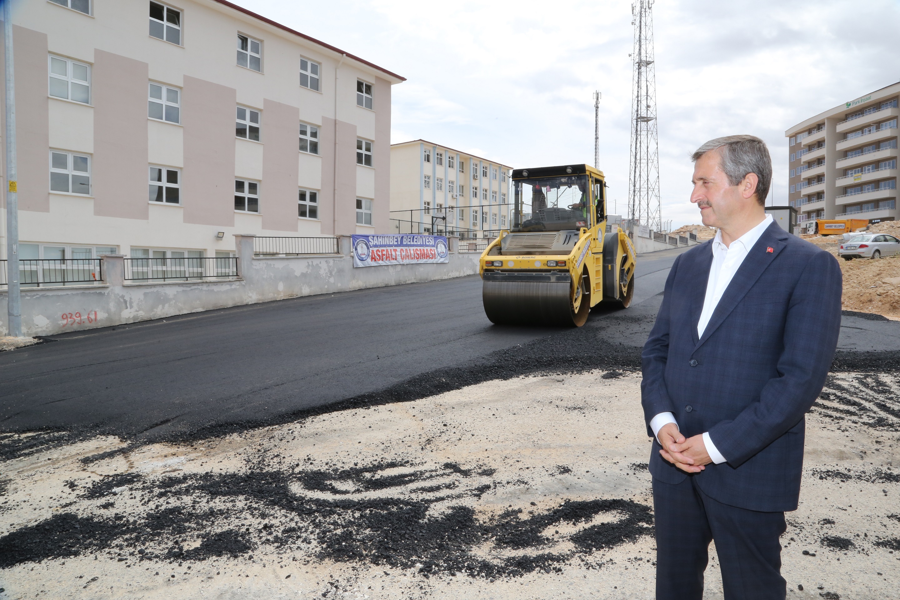 ahinbeyde Asfalt almalar Tm Hzyla Devam Ediyor