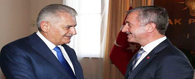 Ba�kan Tahmazo�lu, Ba�bakan �le Bir Araya Geldi