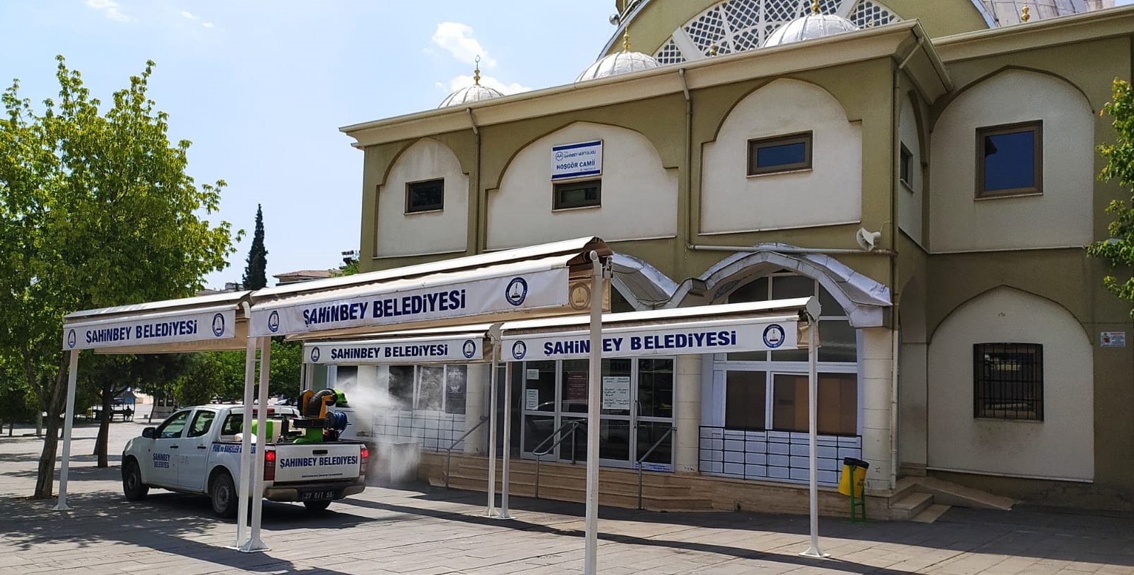 ahinbeyde Camiler Dezenfekte Ediliyor