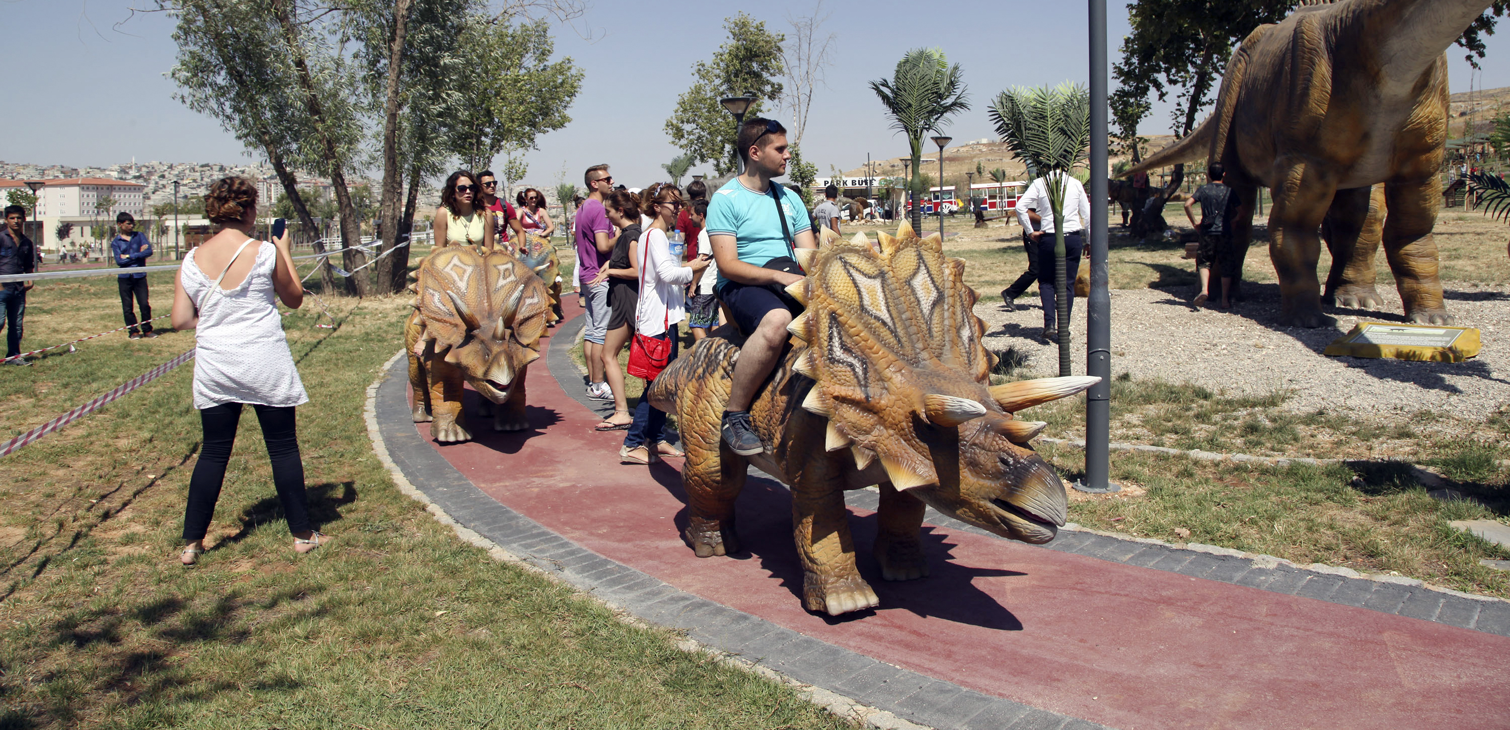 ahinbeyden 10 Bin Metrekare Alan zerine Dinozor Park
