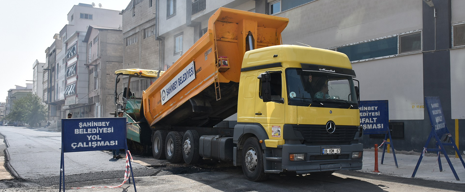ahinbeyde Asfalt almalar Sryor