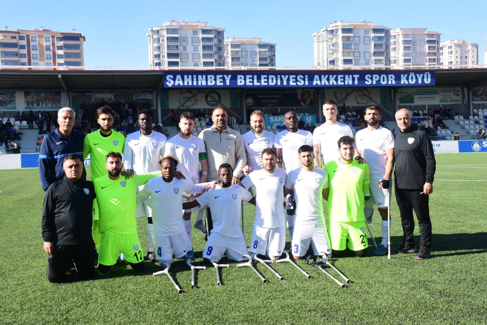 ahinbey Ampute Emin Admlarla Yola Devam Dedi 8-0