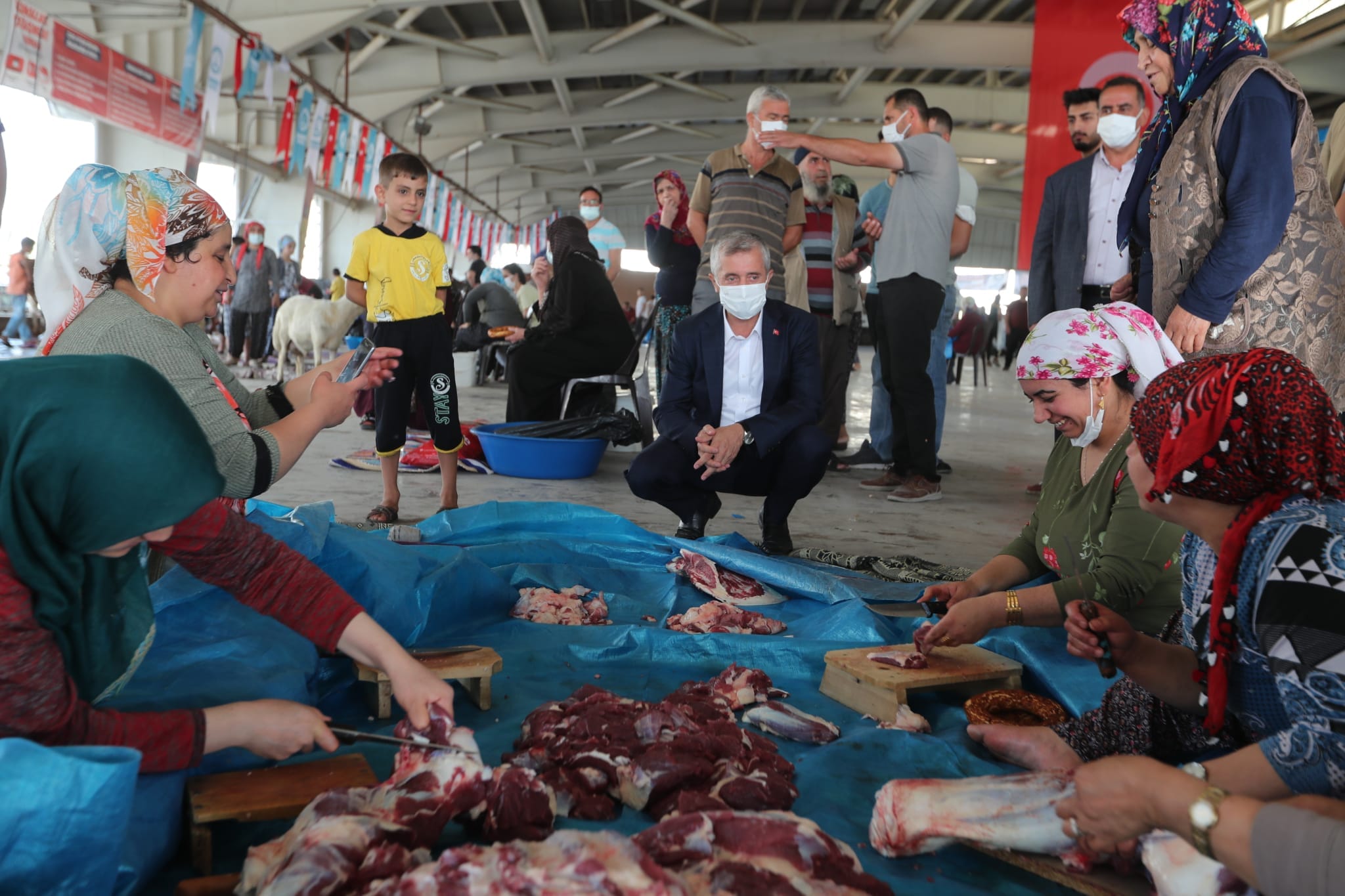 Bakanmz Kurban Kesim Alanlarn Ziyaret Etti