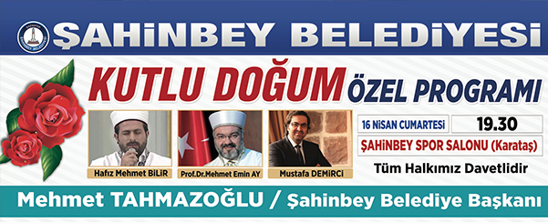 ahinbeyden Kutlu Doum Haftas Etkinlii