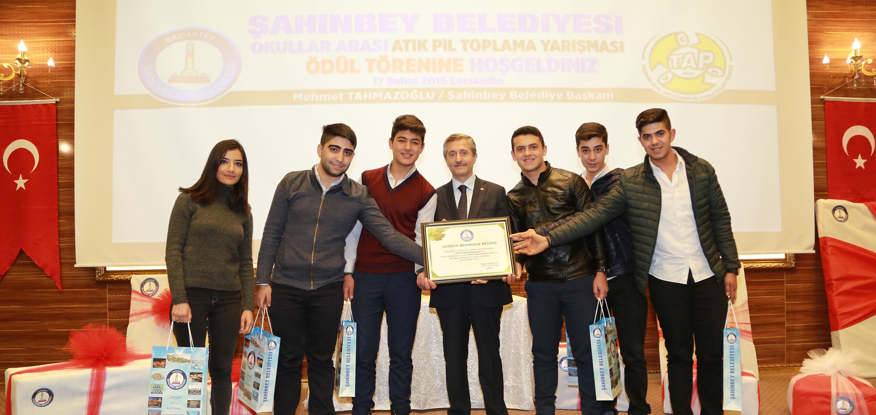 ahinbey Belediyesi evreci Okullar dllendirdi