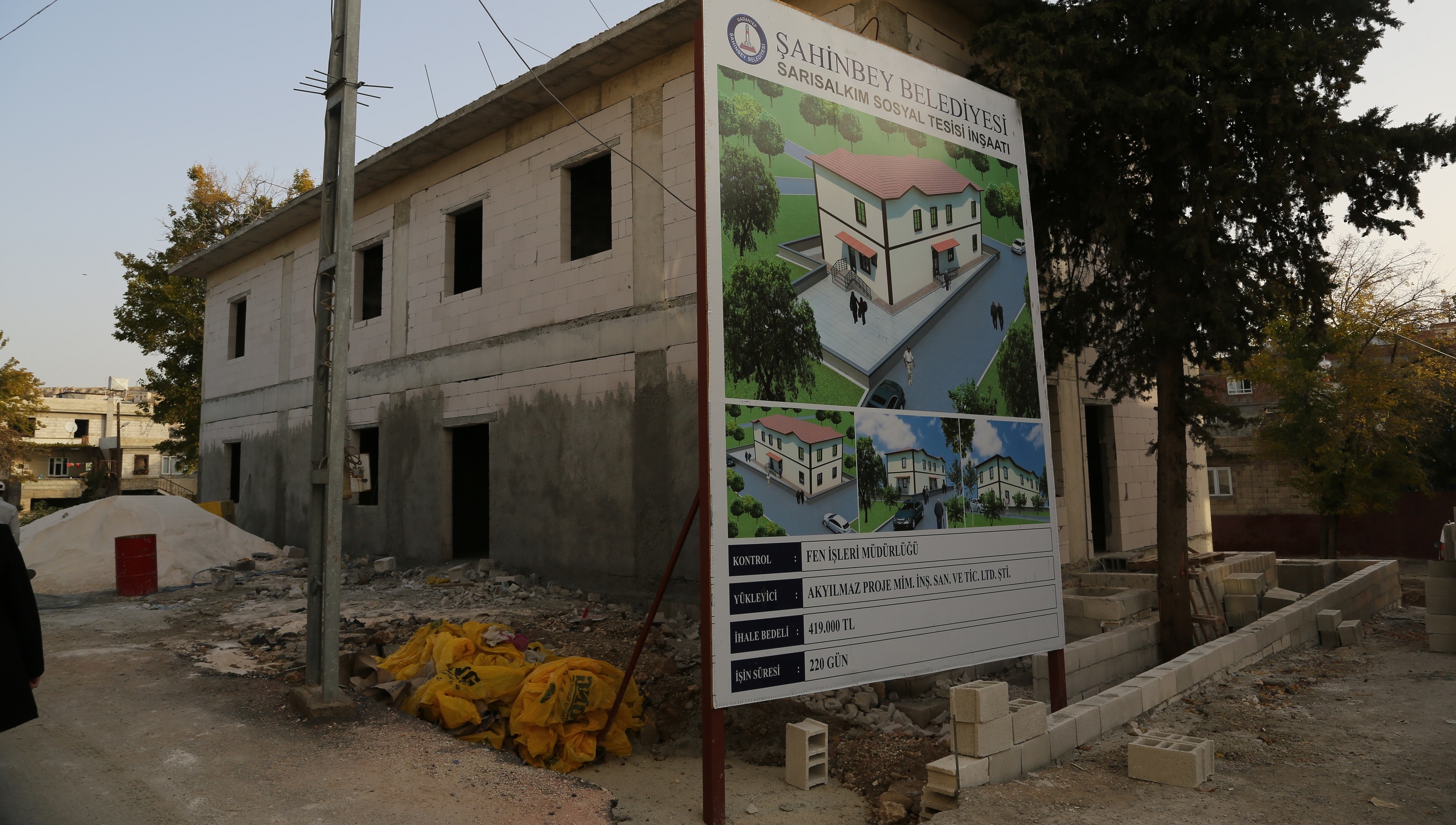 ahinbey Belediyesinden Sarsalkma Sosyal Tesis