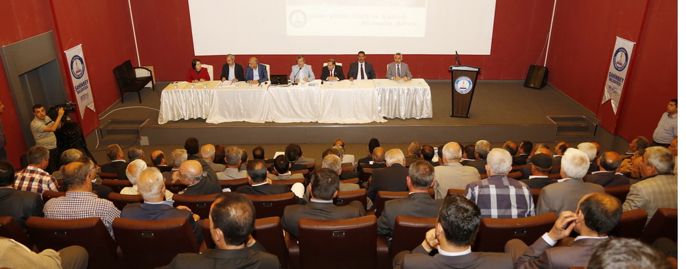 Bakan Tahmazolu ahinbeyli Muhtarlarla Bir Araya Geldi