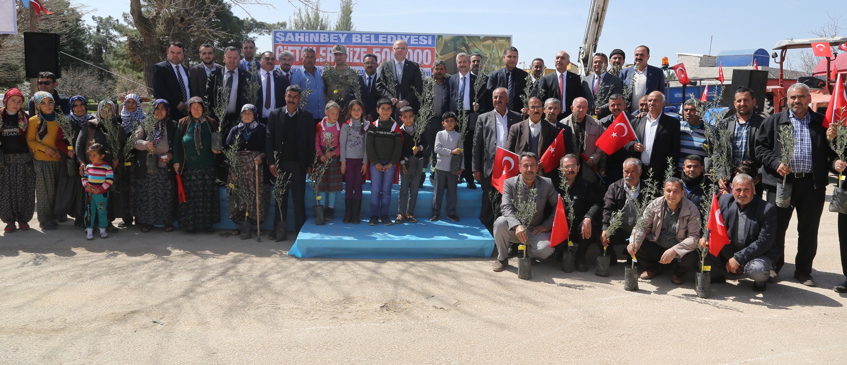 Zeytinli Mahallesine Zeytin Fidan� Da��tt�k