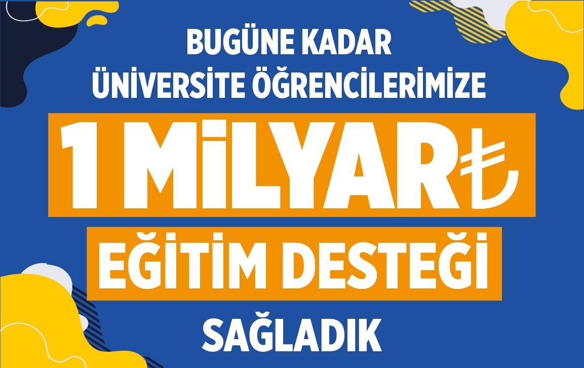 niversite rencilerine 1 MLYAR TL Destek Saladk